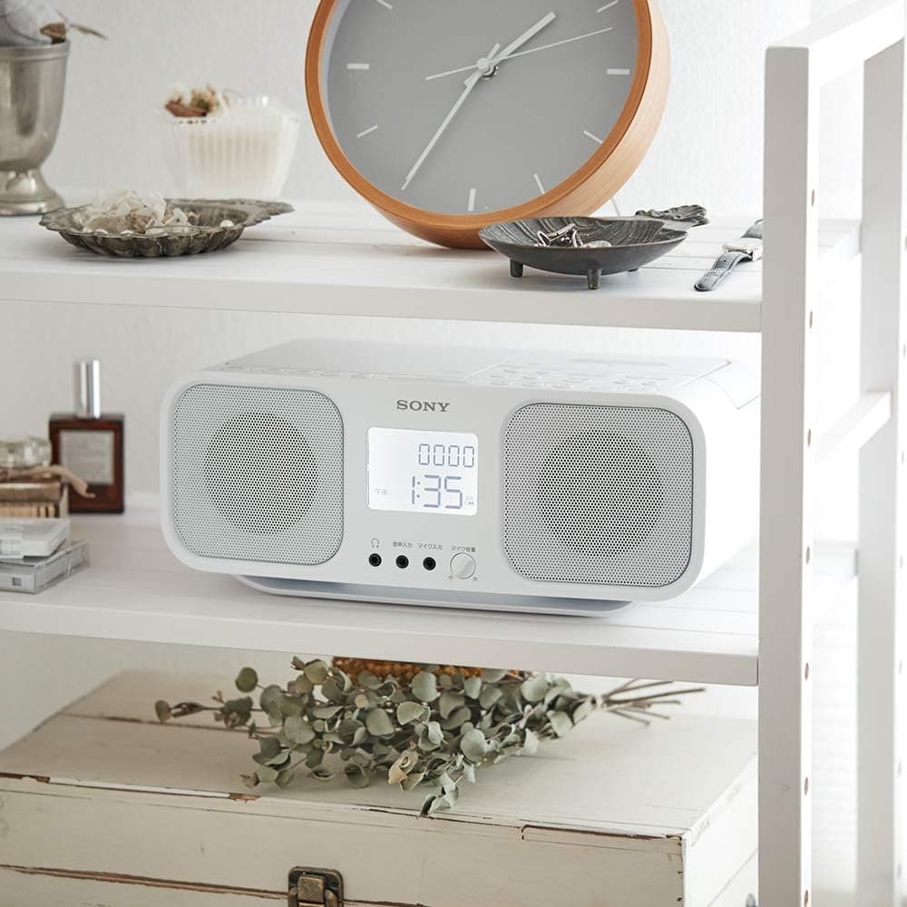 ソニー 赤外線 CDラジオカセットレコーダー CFD-S401 ホワイト