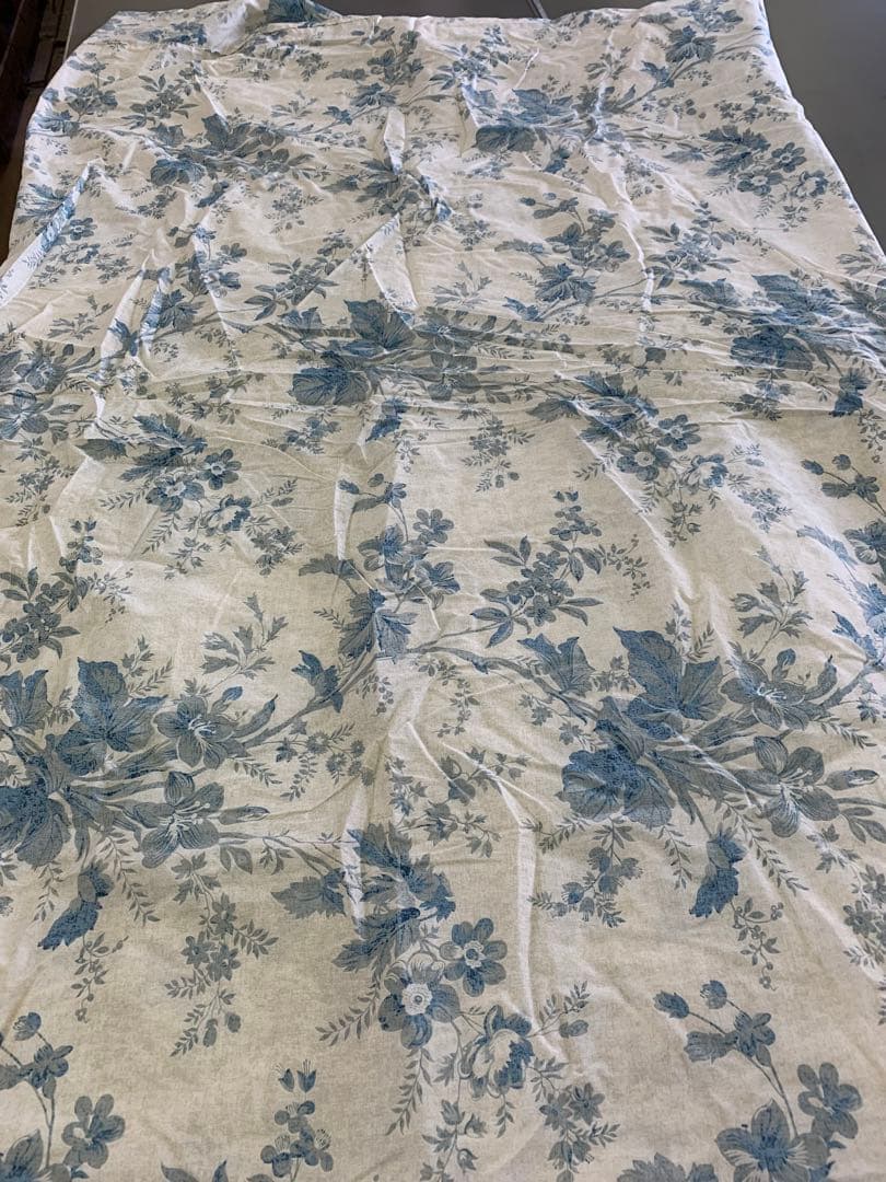 Ralph Laurenラルフローレン、掛け布団カバー ブルー花柄ユニークな模様