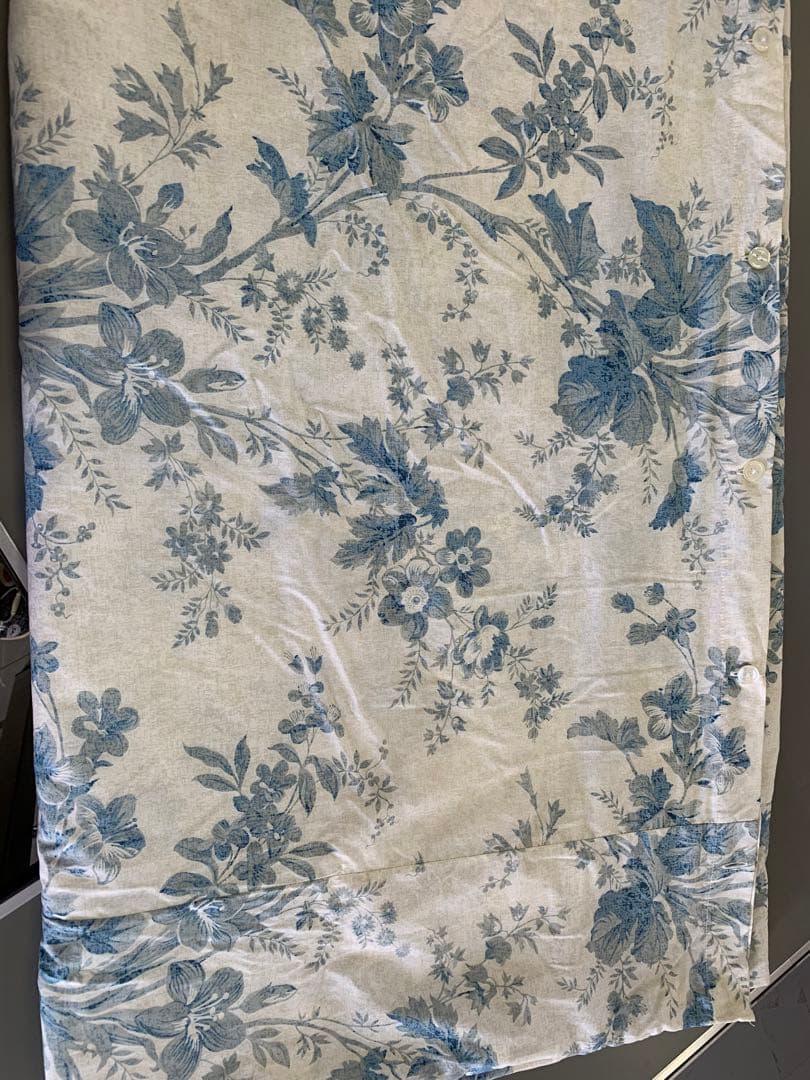 Ralph Laurenラルフローレン、掛け布団カバー ブルー花柄ユニークな模様