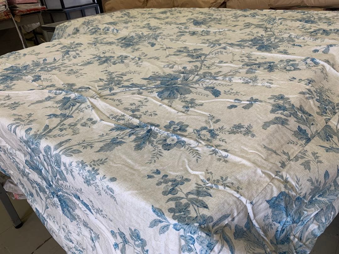 Ralph Laurenラルフローレン、掛け布団カバー ブルー花柄ユニークな模様