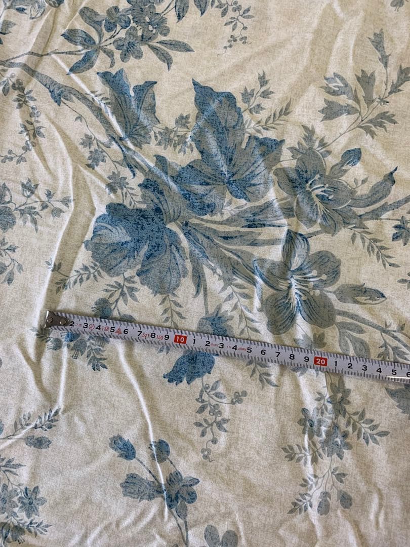 Ralph Laurenラルフローレン、掛け布団カバー ブルー花柄ユニークな模様