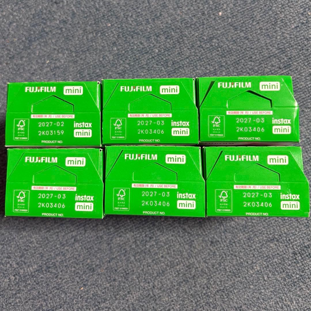 instax mini フィルム　20枚×6箱