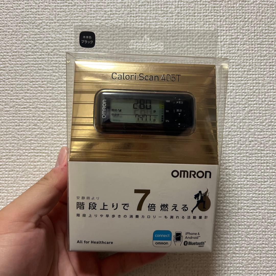 【me】OMRON カロリースキャン HJA-405T-W ブラック