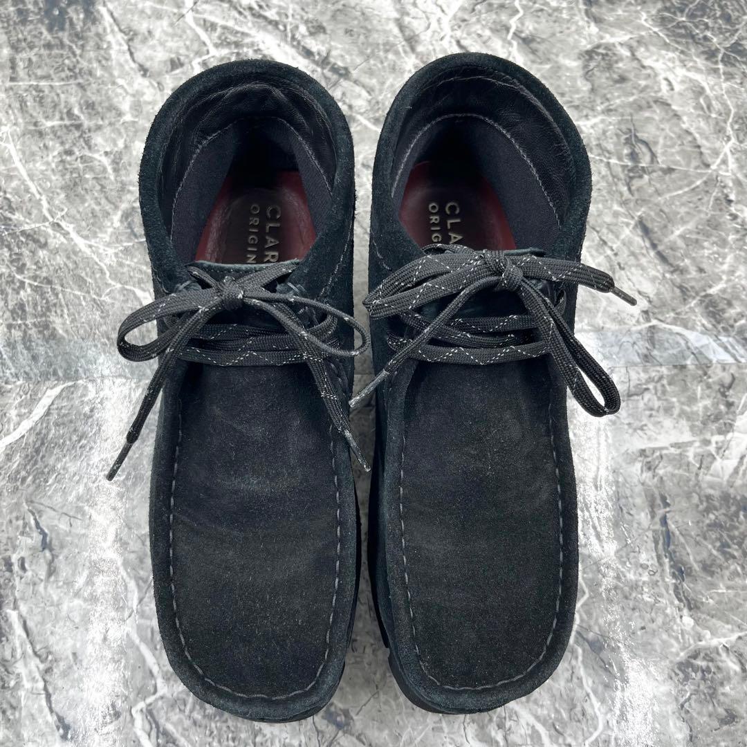 【美品】 クラークスオリジナル ワラビー ブーツ GTX 23.5 ブラック
