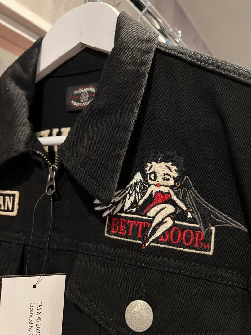 vansonタグ付きBLACKつなぎ