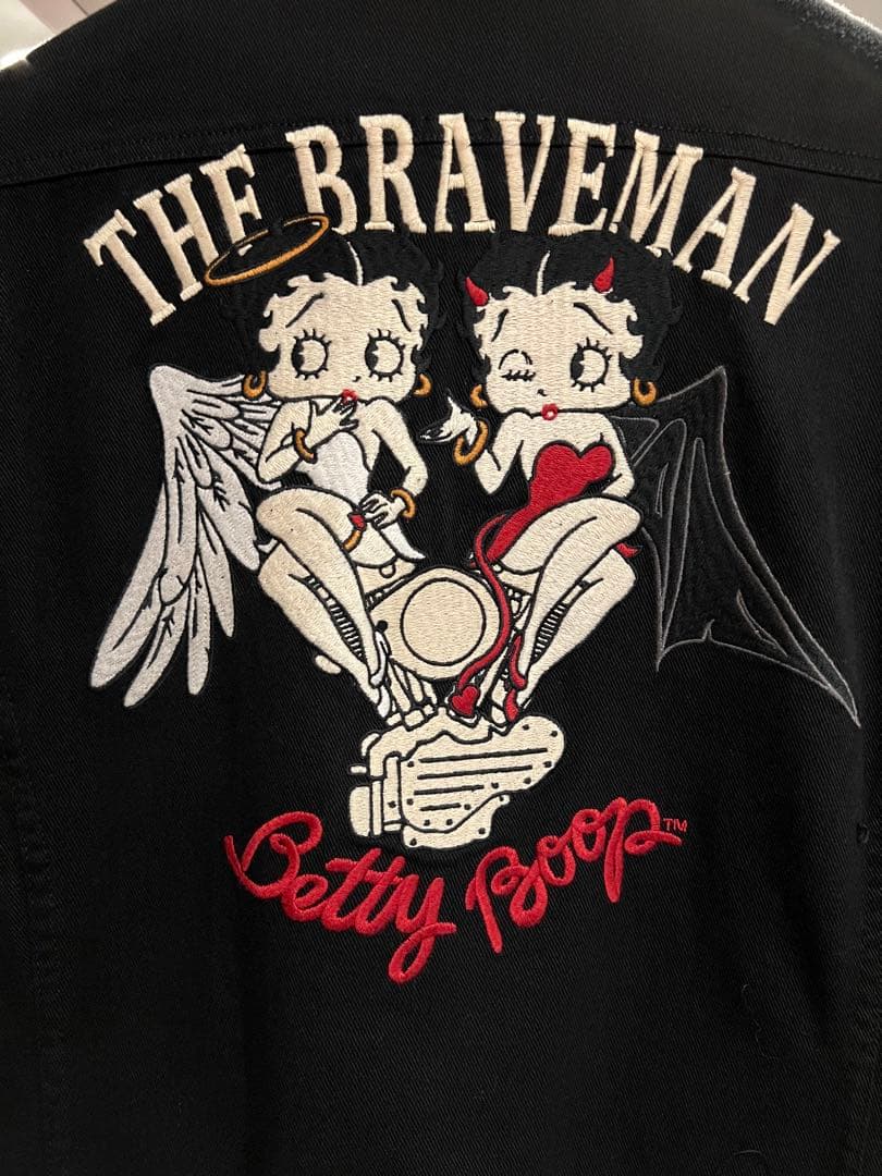 vansonタグ付きBLACKつなぎ