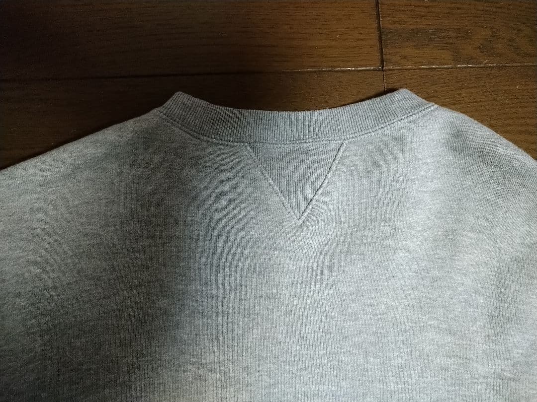 ループウィラー LW01 丸胴吊り編みクルースウェット グレーメランジ L