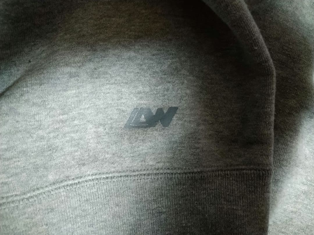 ループウィラー LW01 丸胴吊り編みクルースウェット グレーメランジ L