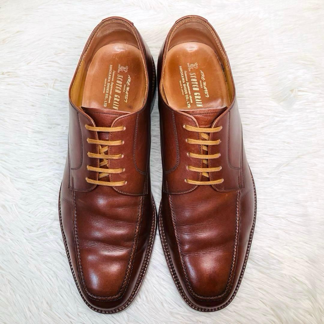 【美品】SCOTCH GRAIN26.5㌢Uチップ429 スコッチグレイン　茶