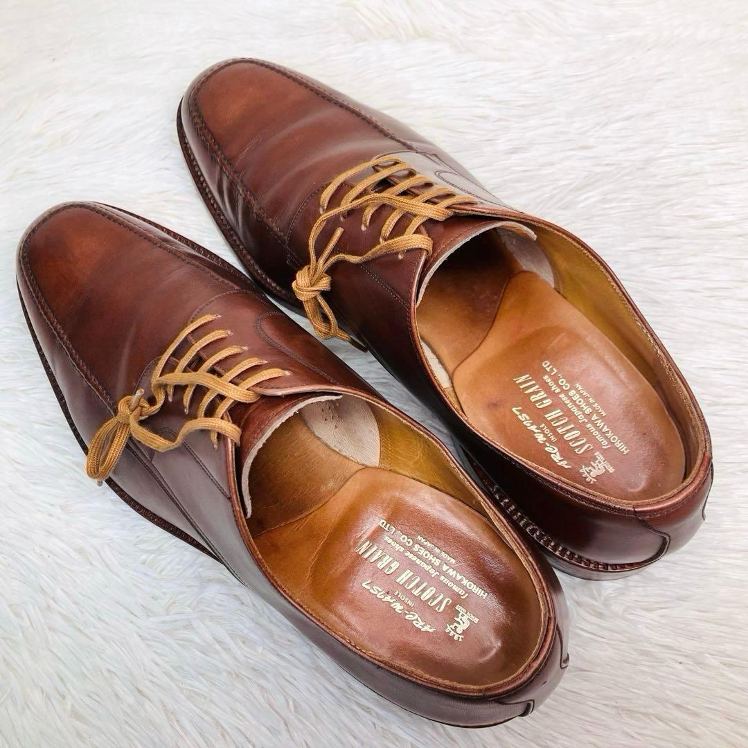 【美品】SCOTCH GRAIN26.5㌢Uチップ429 スコッチグレイン　茶