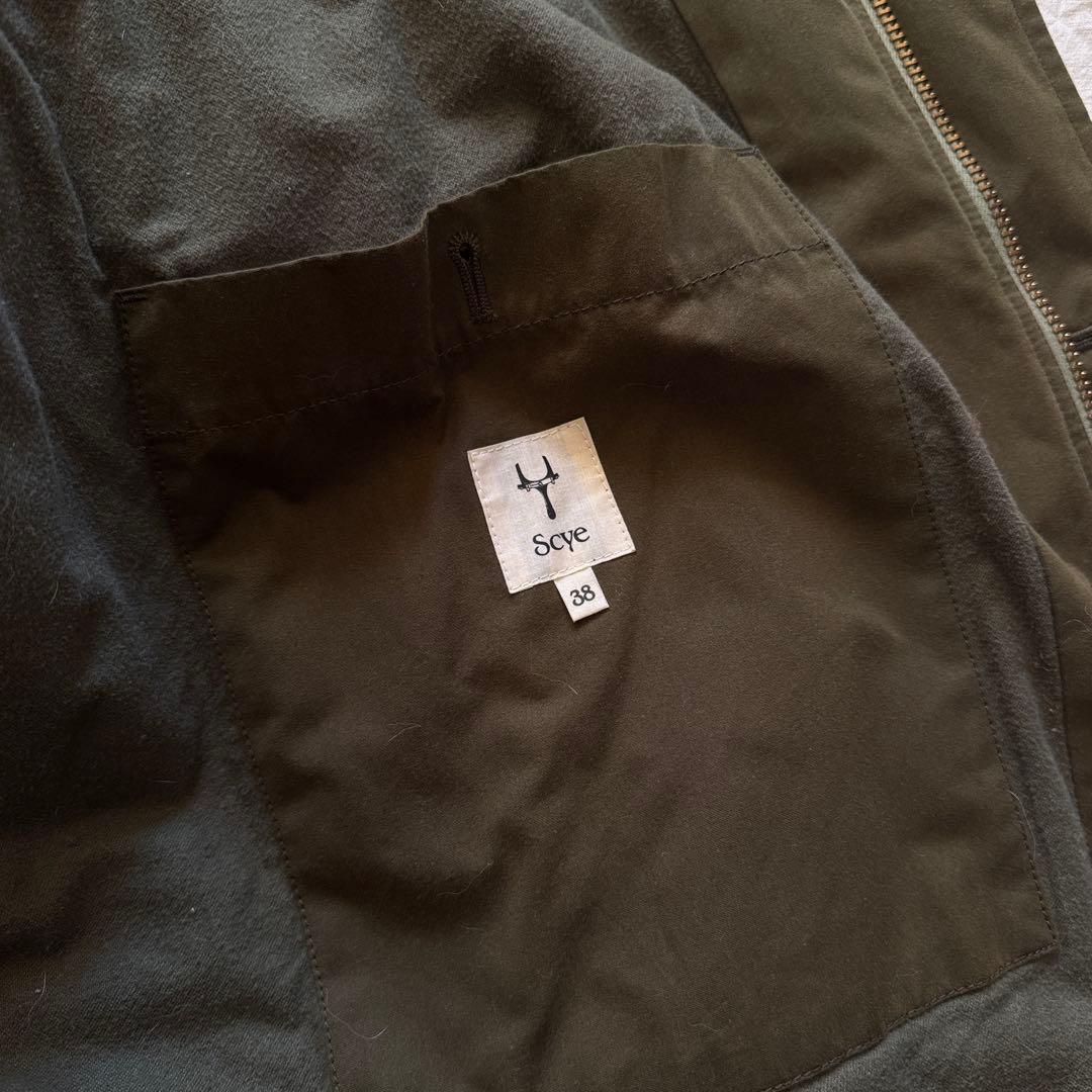 Scye サイ モッズコート パディング 38 カーキ