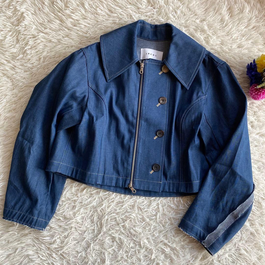 アイレネ(IRENE) 2wayクロップド丈 デニムジャケット