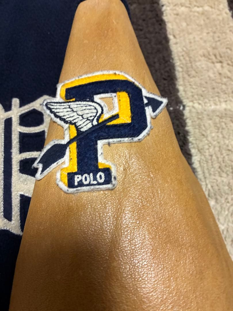 Polo Ralph Lauren スタジャン M ネイビー/キャメル