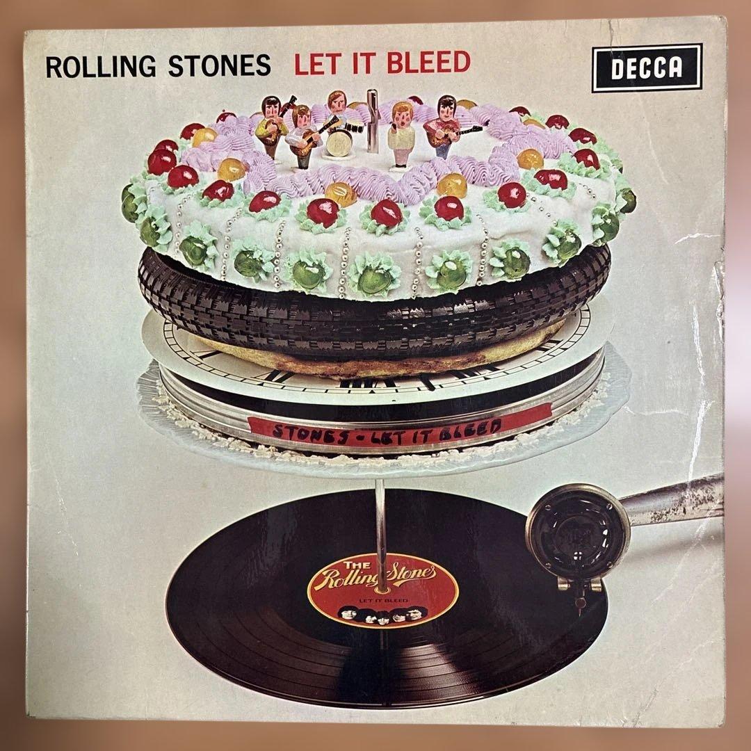 ローリングストーンズ 名盤 レコード レットイットブリード　UKオリジナル盤