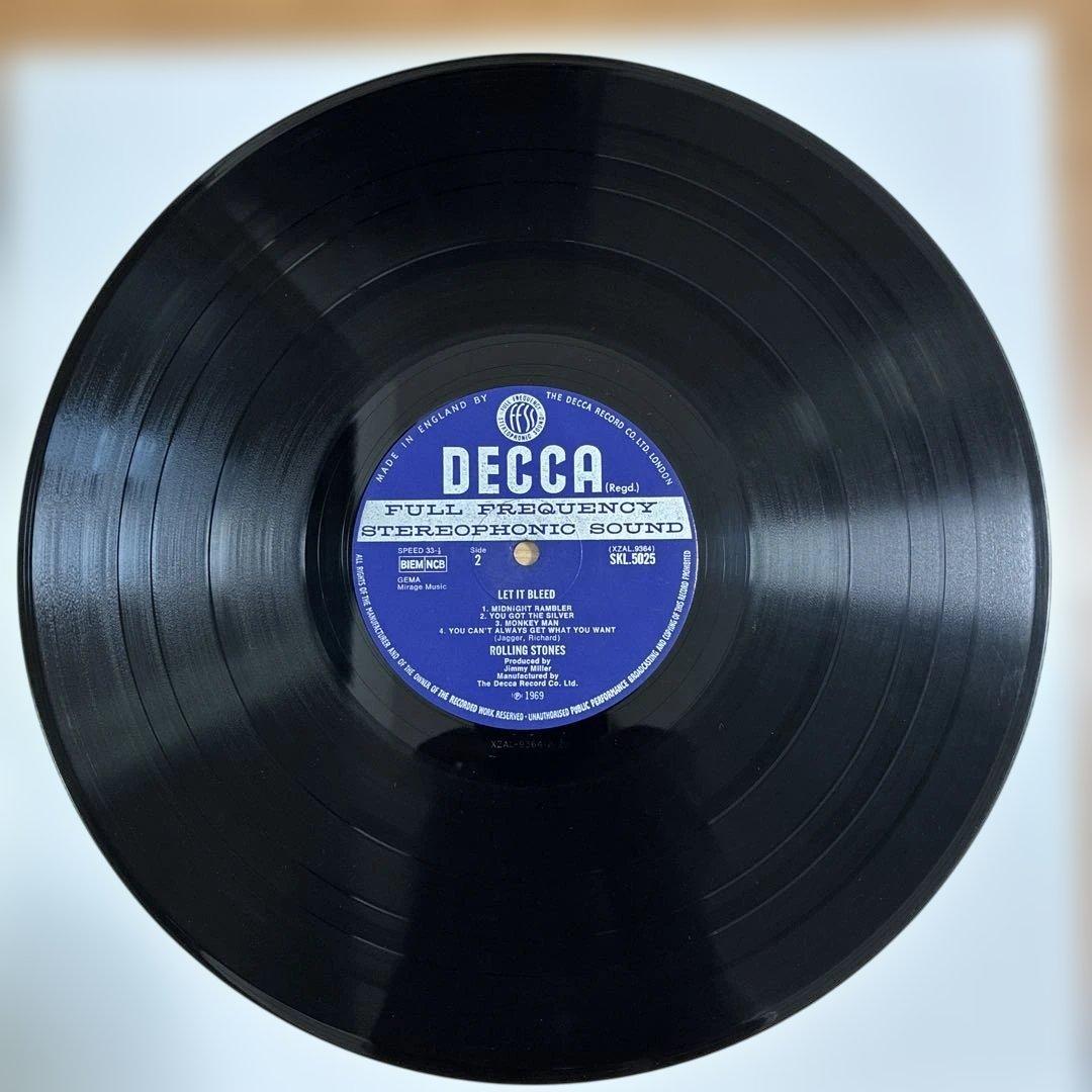 ローリングストーンズ 名盤 レコード レットイットブリード　UKオリジナル盤