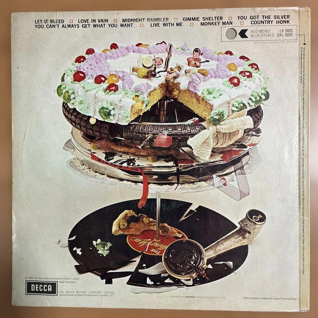 ローリングストーンズ 名盤 レコード レットイットブリード　UKオリジナル盤