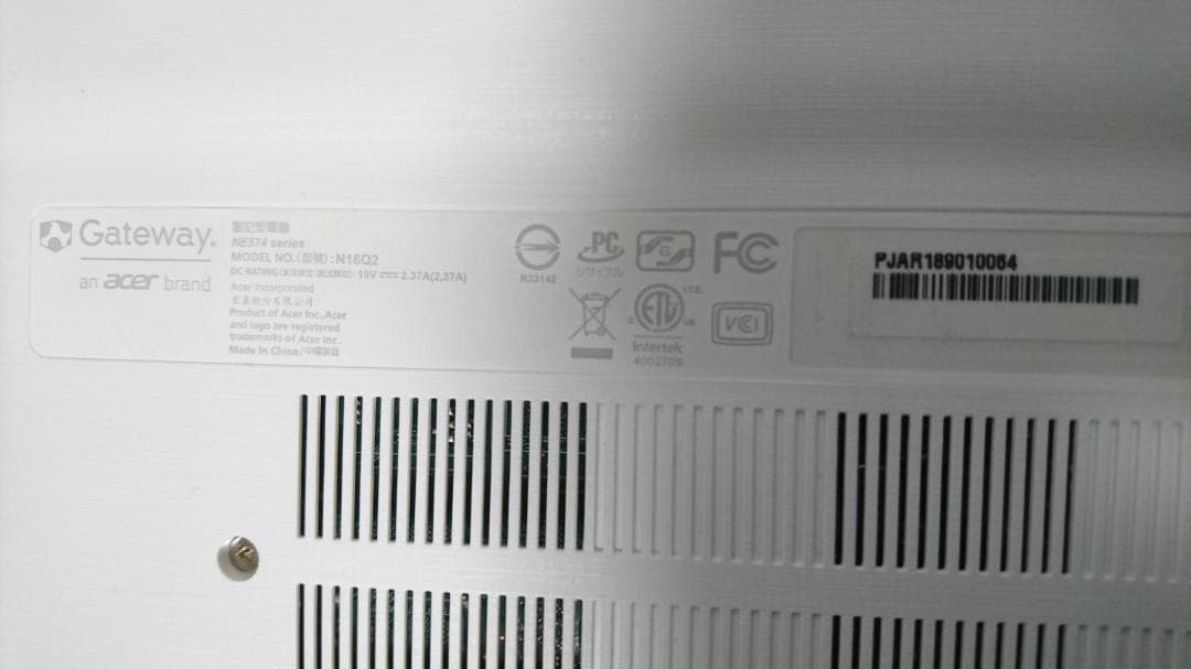 ゲートウェイ i3(第6世代） SSDノートパソコン