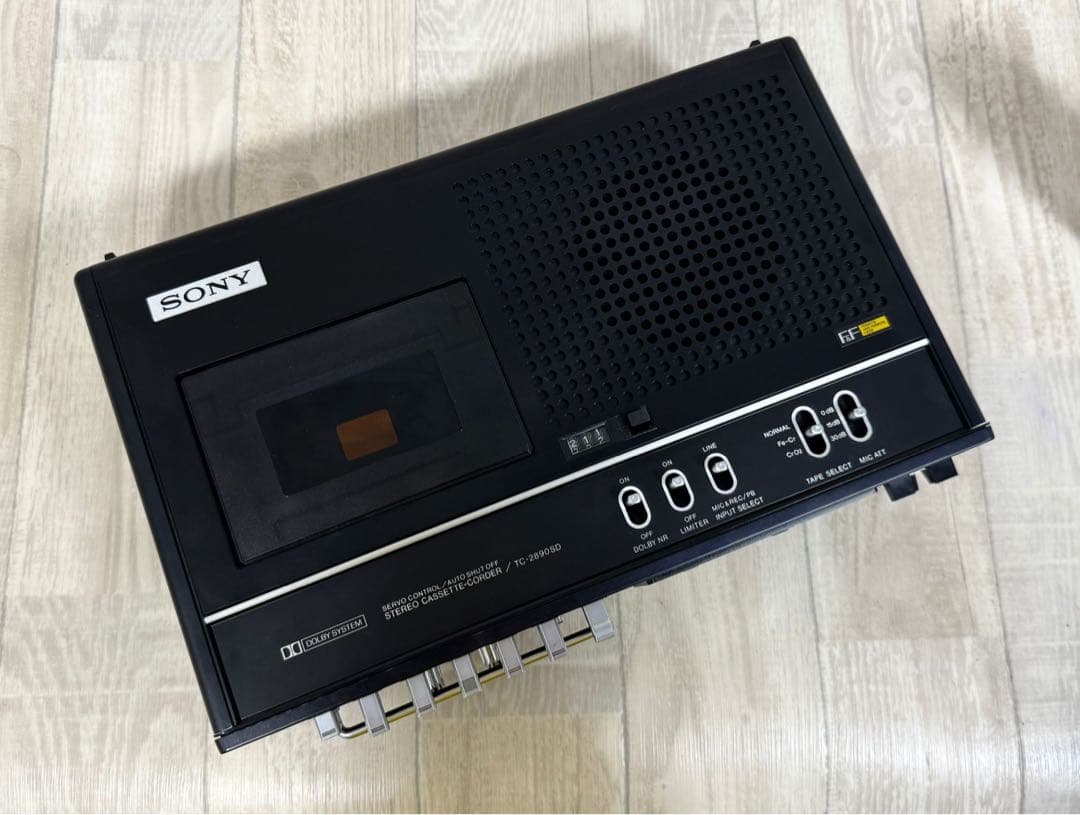 動作品SONYソニーデンスケ TC-2890SD昭和レトロ 希少カセットデッキ