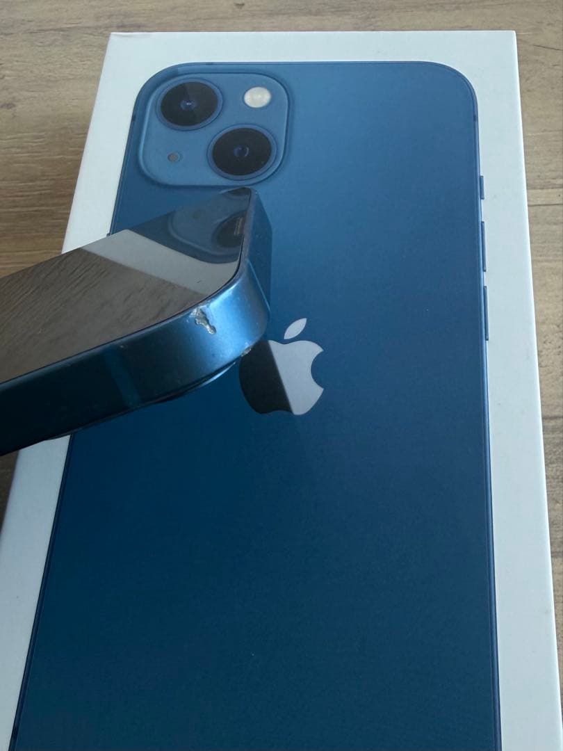 iPhone13 ブルー 256GB 本体、箱、充電ケーブル付き