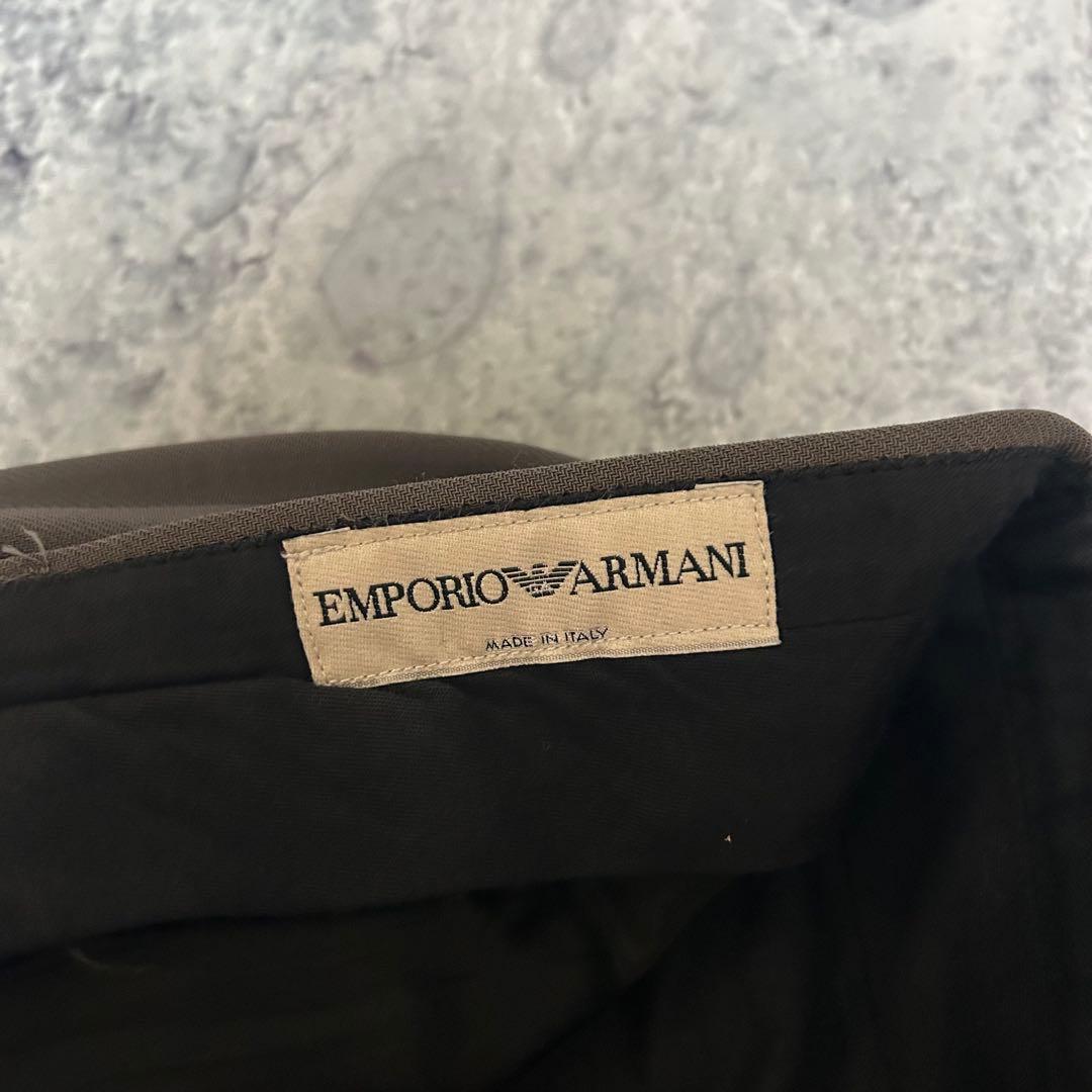 90s イタリア製 EMPORIO ARMANI ワイド スラックス ノータック