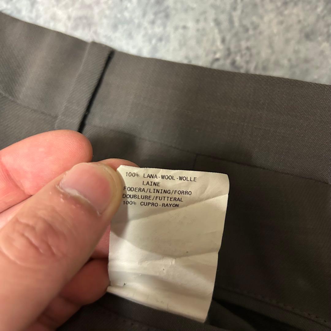 90s イタリア製 EMPORIO ARMANI ワイド スラックス ノータック