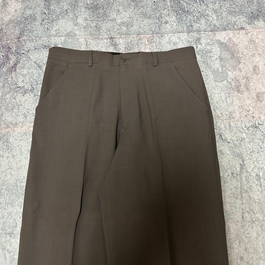 90s イタリア製 EMPORIO ARMANI ワイド スラックス ノータック