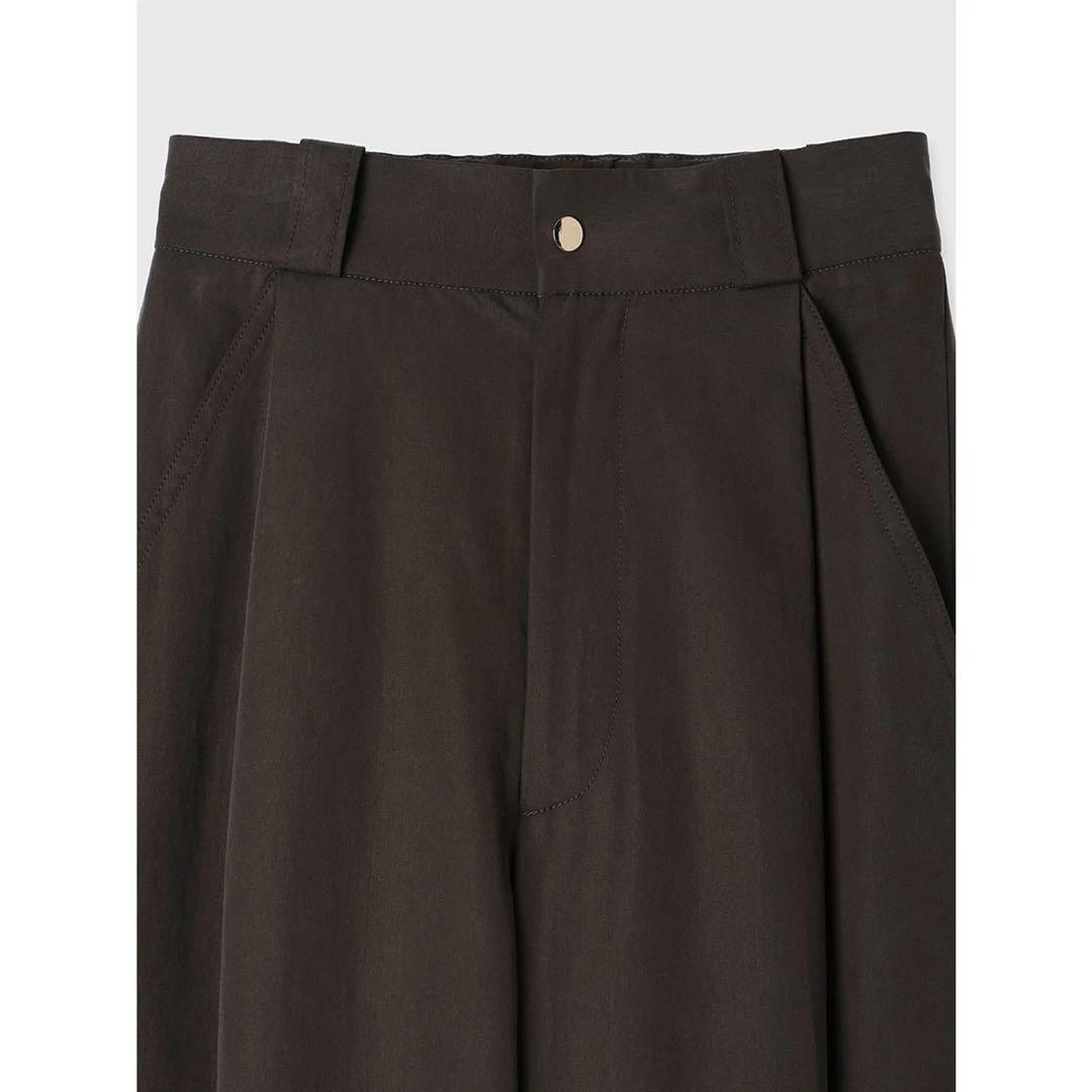 アニュアンス 2025年モデル ドロストヘムカーゴパンツ ブラウン ポケット