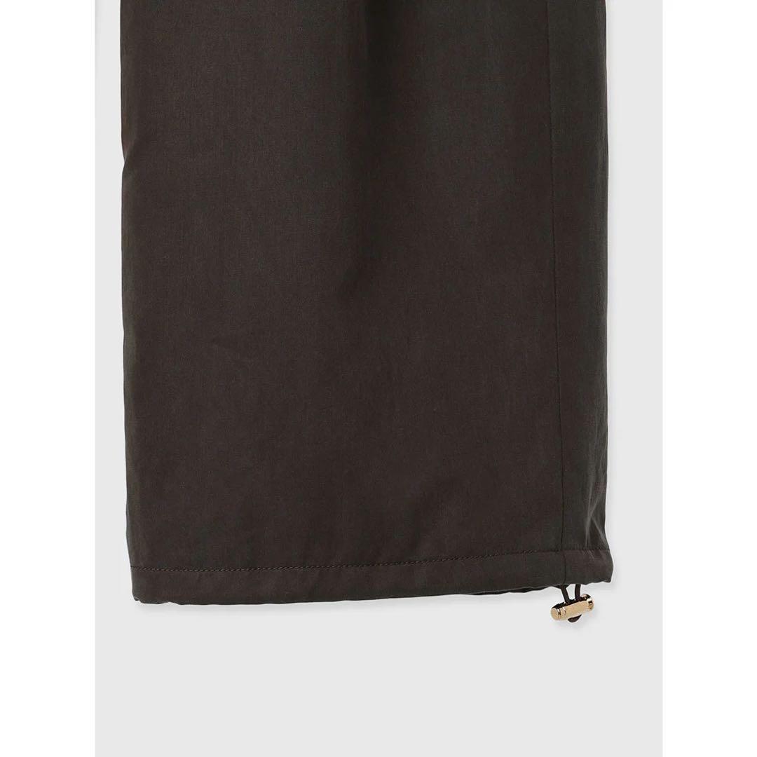 アニュアンス 2025年モデル ドロストヘムカーゴパンツ ブラウン ポケット