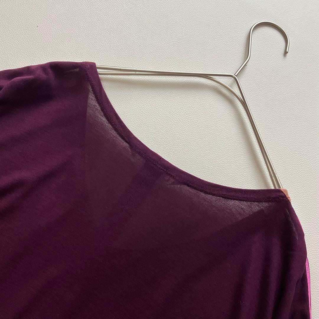 レオナール　チュニック　馬柄　花柄　トリム　38