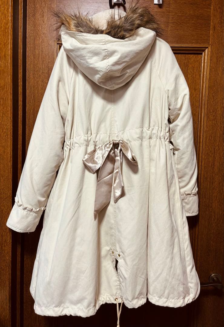 アクシーズファム 姫カジ フリル ふわふわ モッズコート フェアリーグランジ