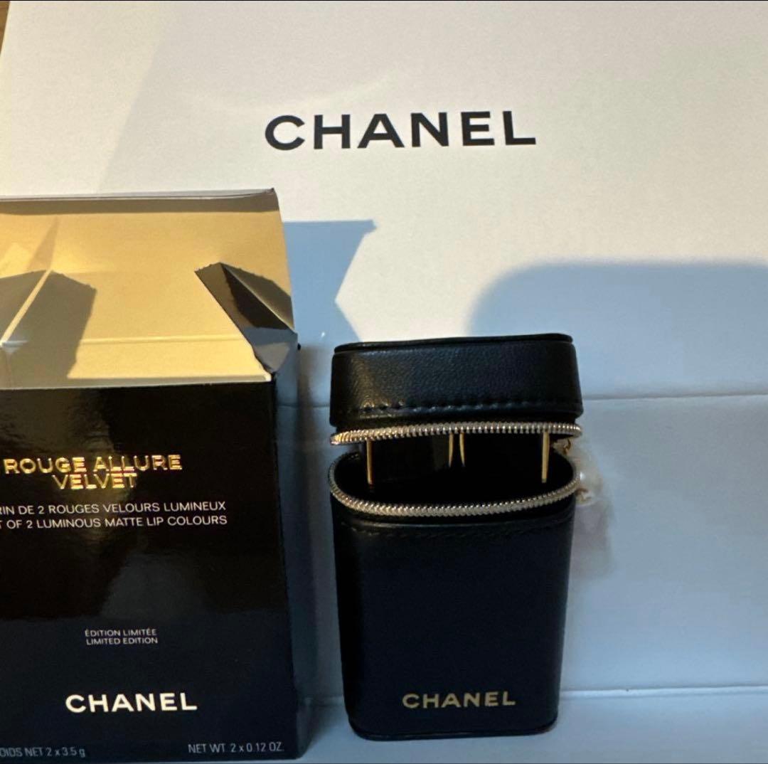 新品シャネル ルージュ アリュール ヴェルヴェット レ ペルル セットオブ2