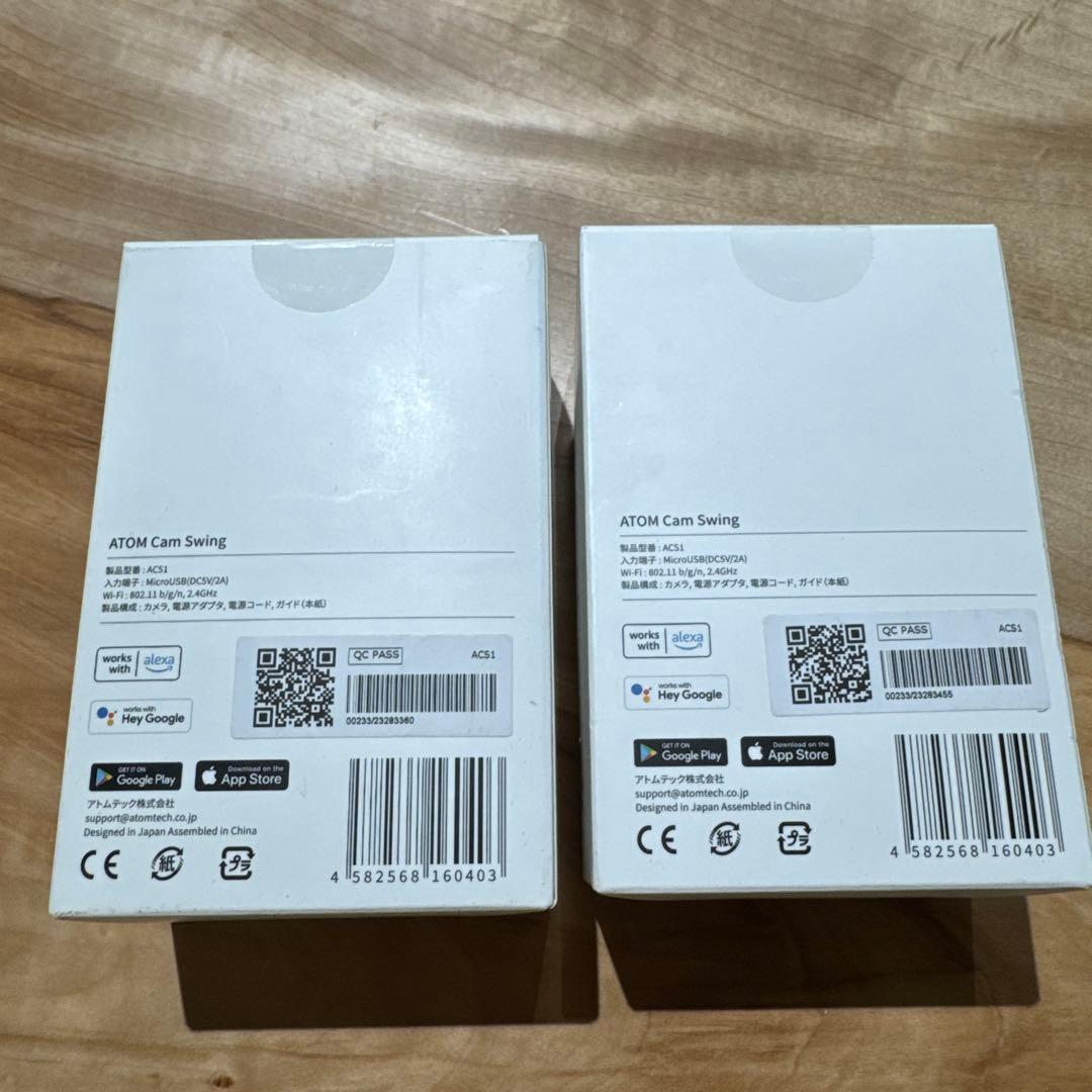 新品ATOM Cam Swing 2個　防犯カメラ　見守り ATOM tech