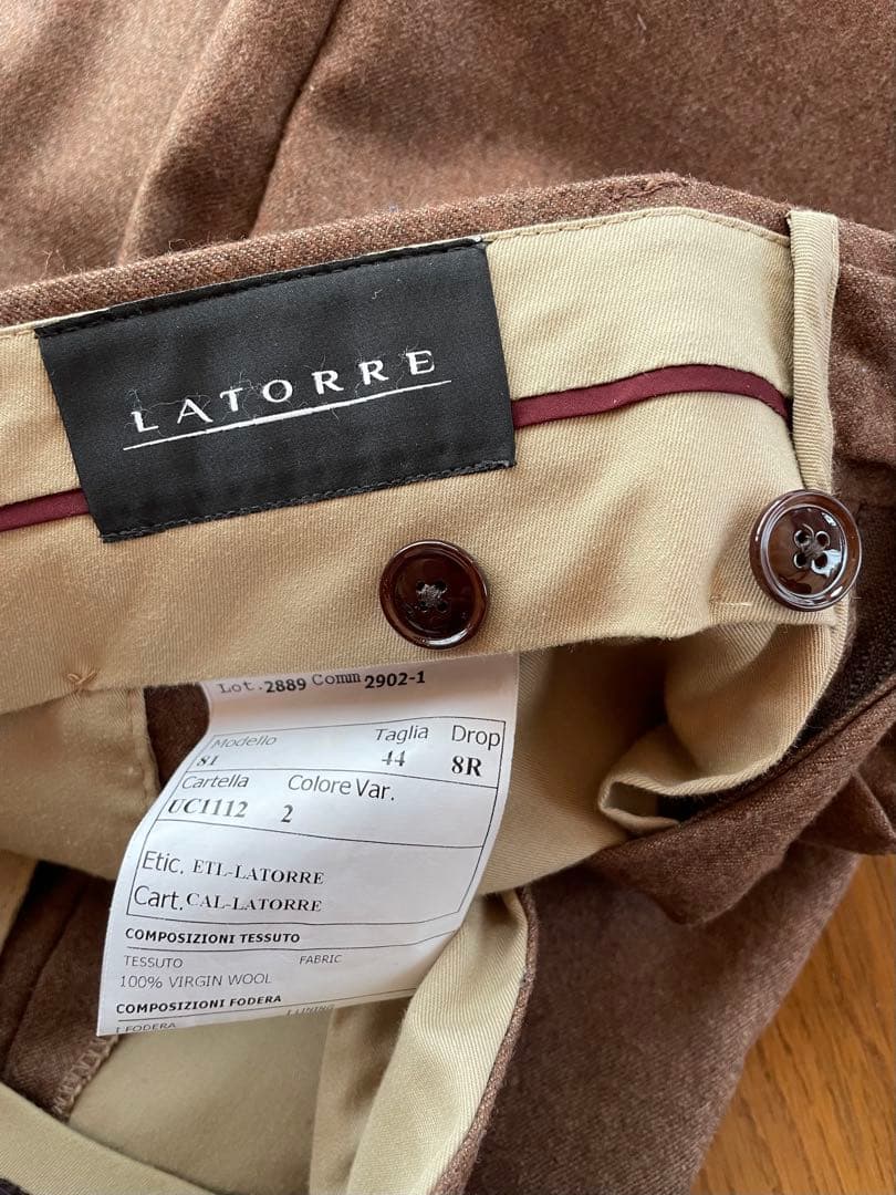 LATORRE（ラトーレ） スラックス ストラスブルゴ購入 イタリア製生地