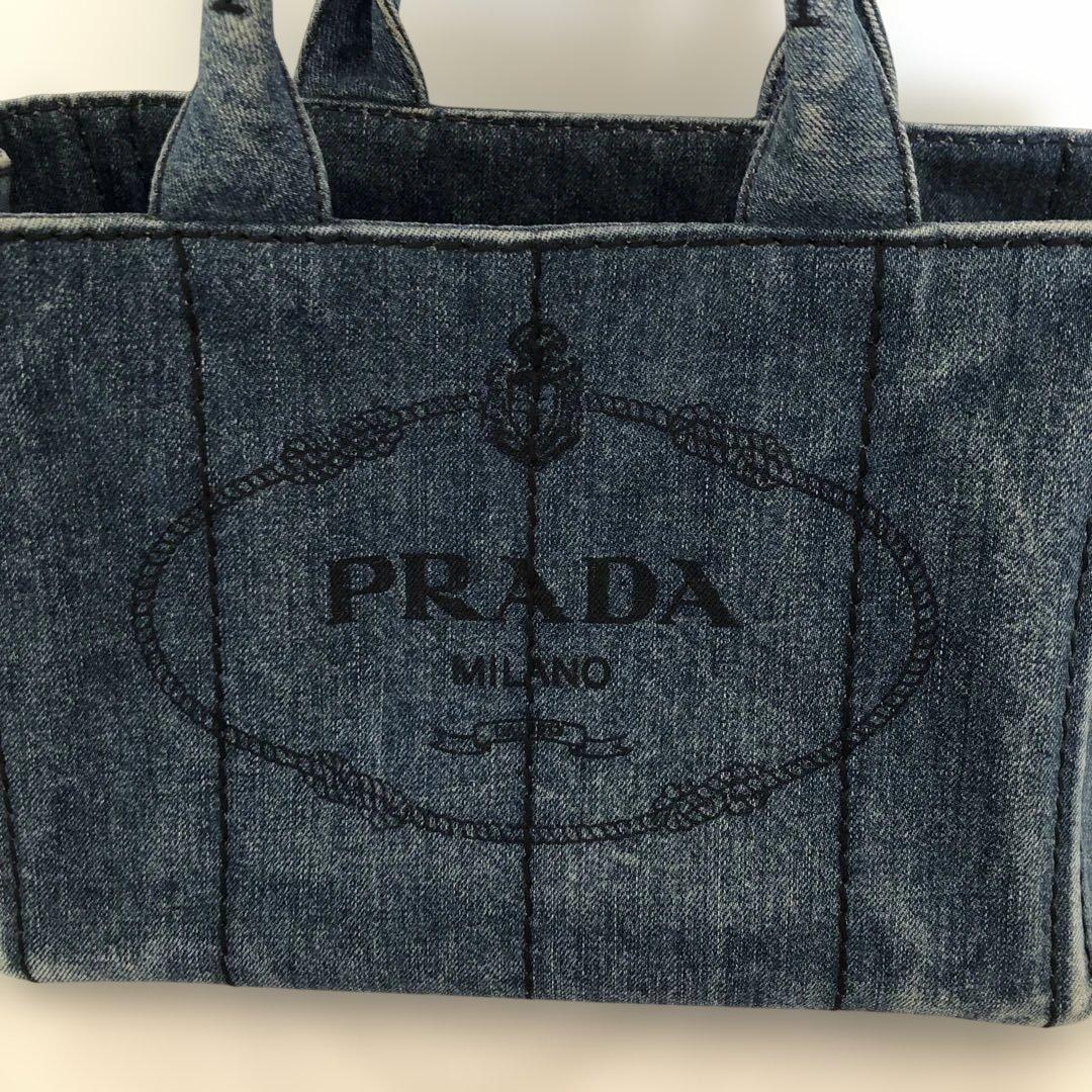 PRADA デニム カナパトートバッグ