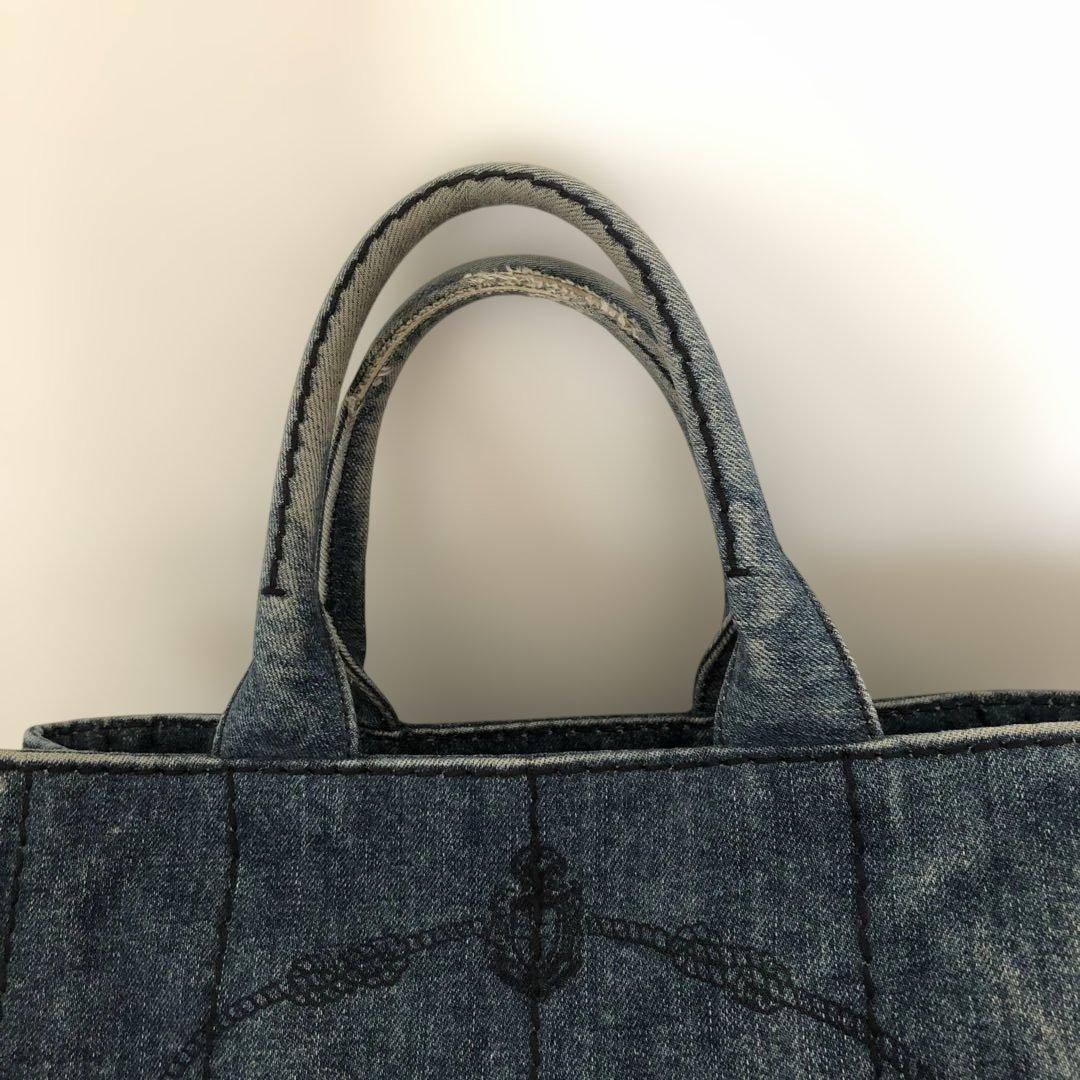PRADA デニム カナパトートバッグ