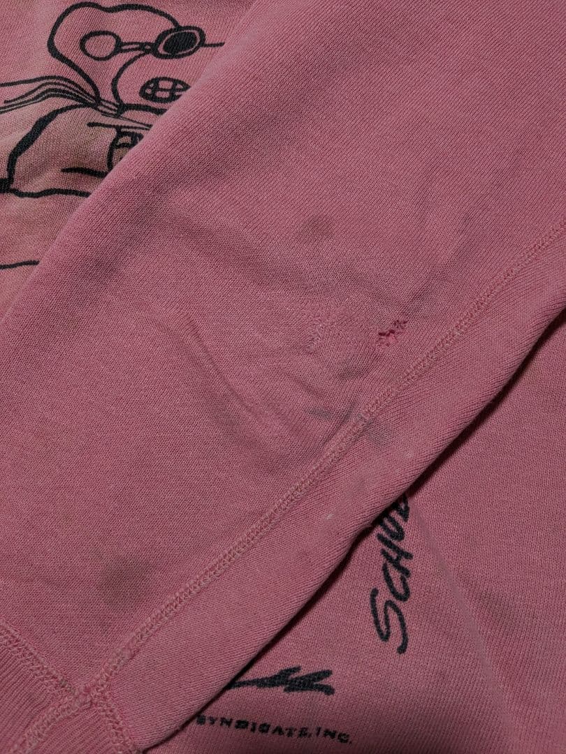 b*o様 スヌーピー トレーナー ピンク ヴィンテージ レッドバロン