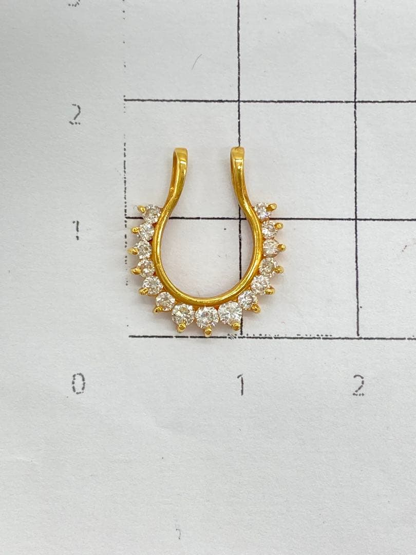 ネックレスペンダント K18ゴールド　ダイヤモンド0.1ct