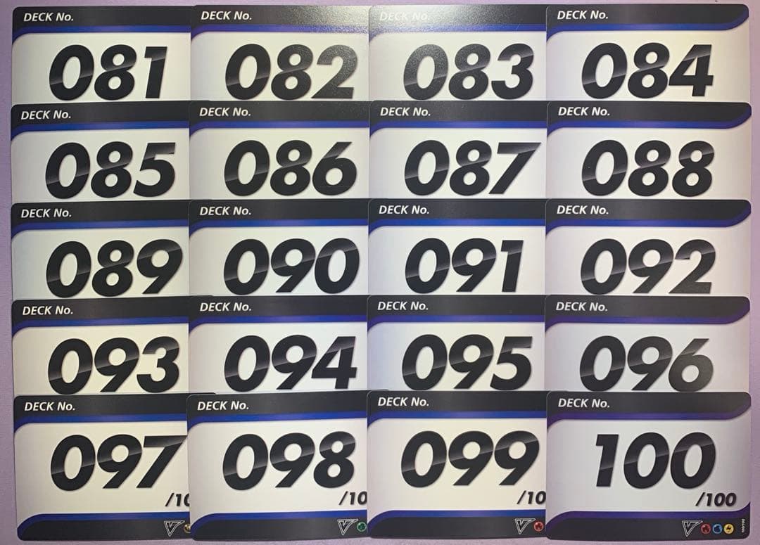 旧スタートデッキ100 ナンバーカード 001〜101 コンプ