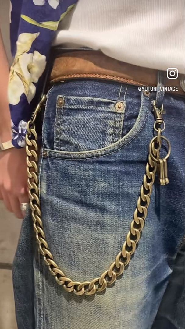 即日発送 本物 Littlewingウォレットチェーンgold 60s 復刻