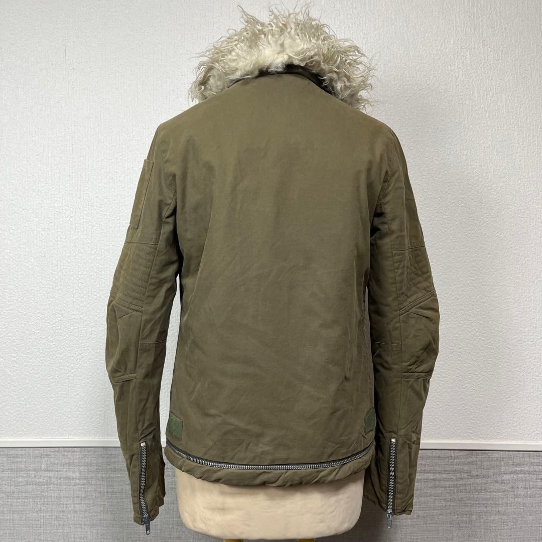 最終値下げ　HELMUT LANG オリーブ ファー ジャケット イタリア製