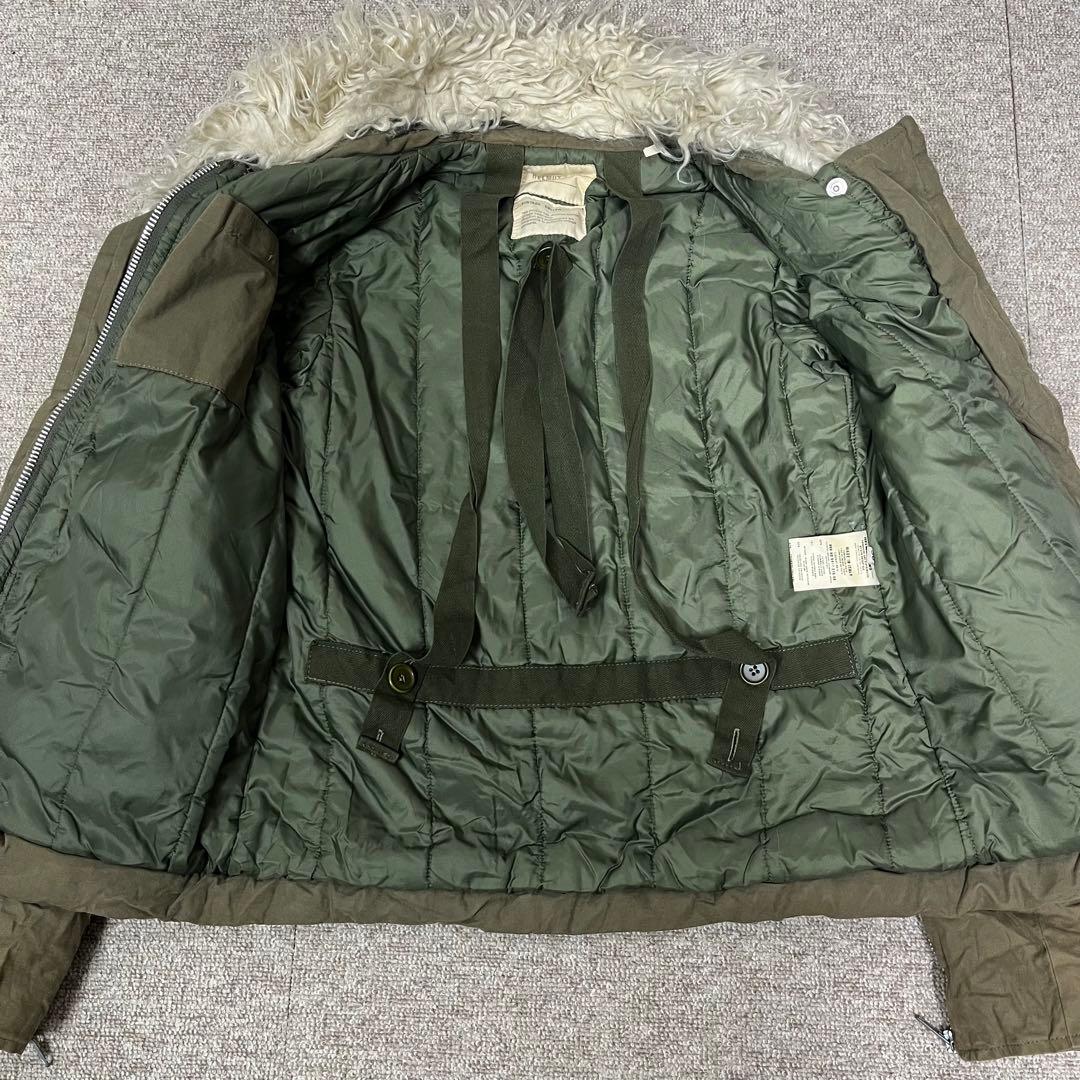 最終値下げ　HELMUT LANG オリーブ ファー ジャケット イタリア製