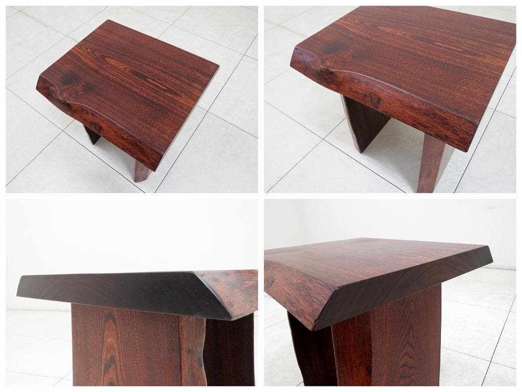 We911様 欅 一枚板 スツール 無垢材 銘木 逸品 高級 チェア 椅子 イス