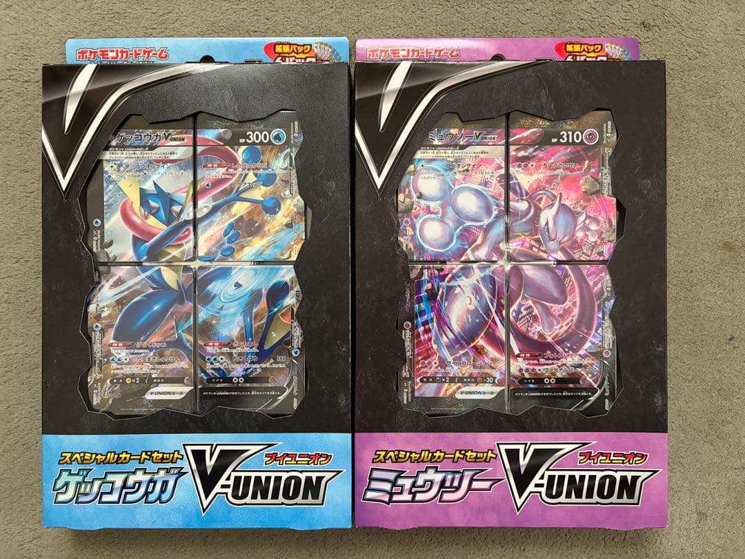 【新品・未開封】ポケモンカード V-UNION ゲッコウガ&ミュウツー2つセット