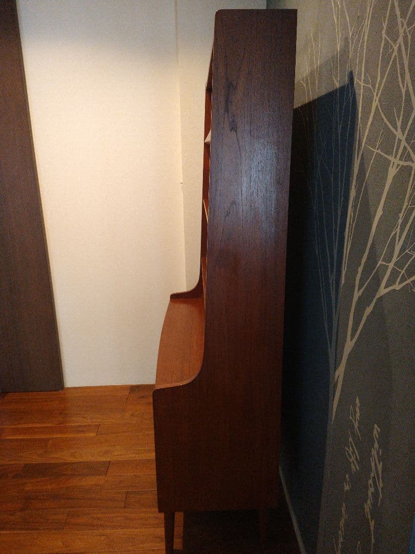 【美品】Johannes Sorth 蛇腹シェルフ チーク ヴィンテージシェルフ