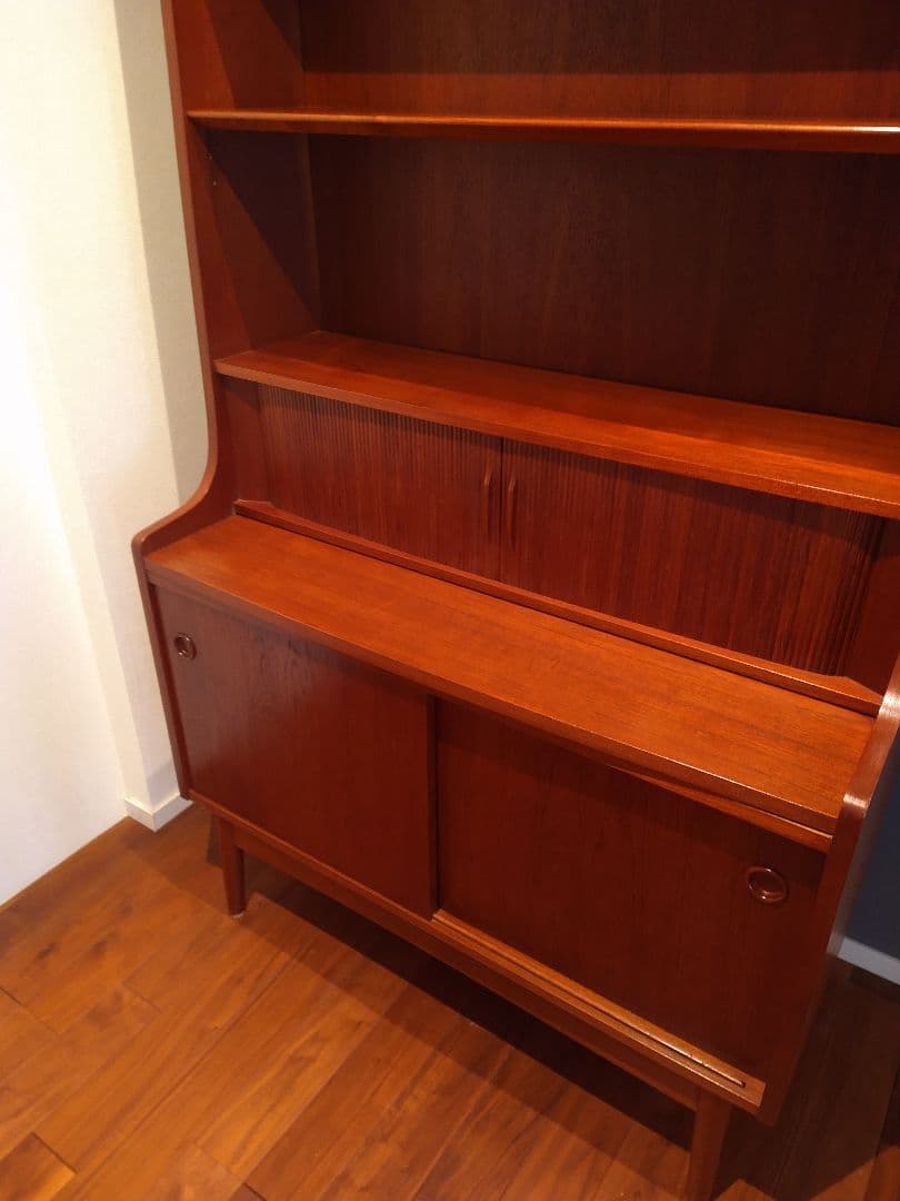 【美品】Johannes Sorth 蛇腹シェルフ チーク ヴィンテージシェルフ