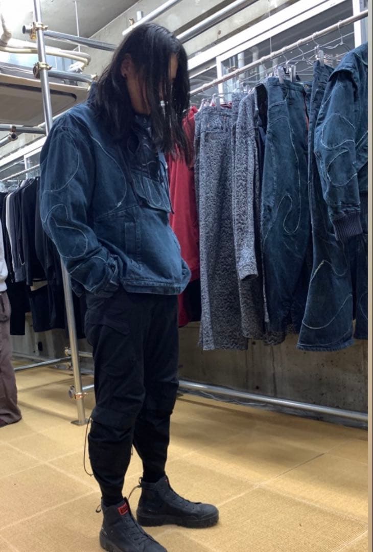 ジャケット・アウター kozaburo code denim monk jacket