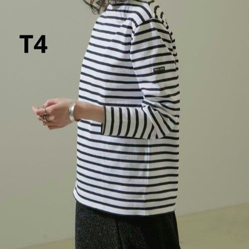 人気⭐美品　セントジェームス　ウエッソンT4サイズ　ホワイト×ブラック