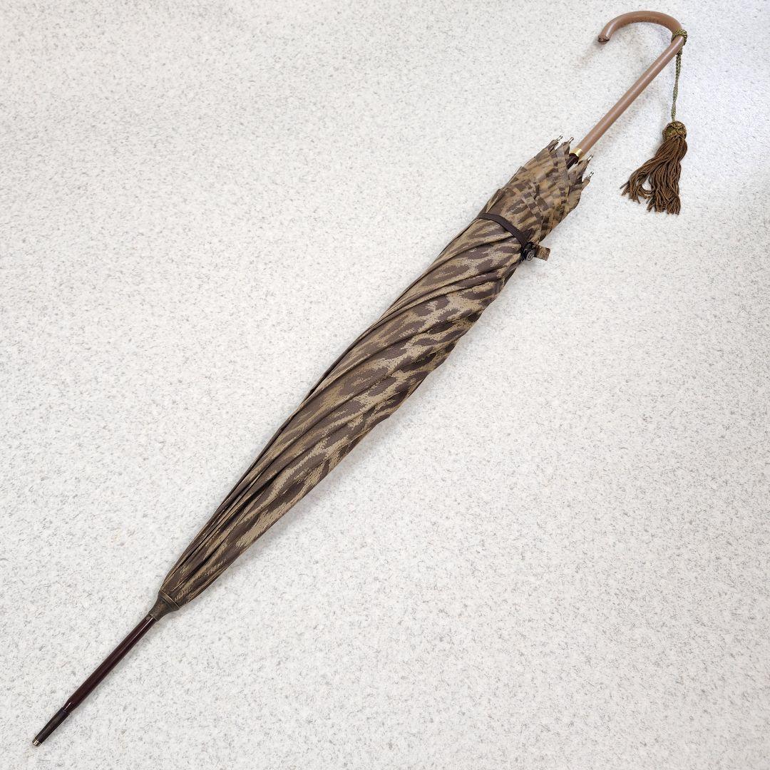 ⭐美品⭐フォックスアンブレラズ 長傘 レオパード 茶 タッセル