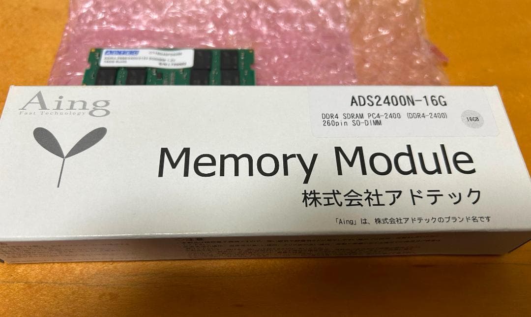 ADTEC DDR4 16GB 1枚