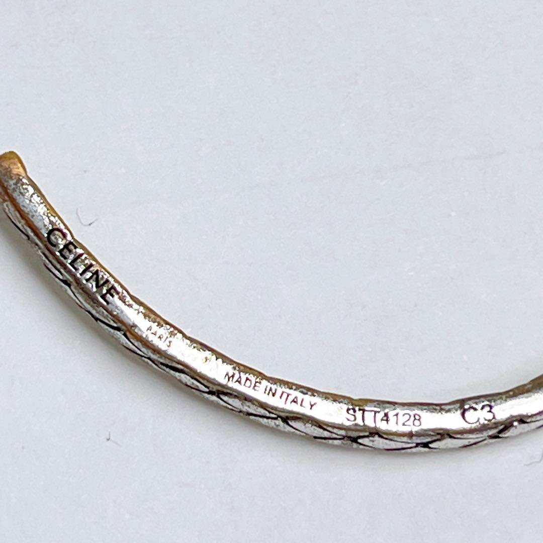セリーヌ　バングル　スネーク　シルバー
